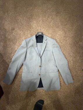 J. Crew Light Gray Two-Button Suit